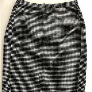 Black and White Merona Pencil Skirt
